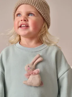 Next - Robe de soirée en sweat (3 mois-7 ans) Lapin bleu Best