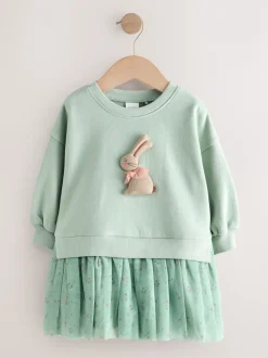 Next - Robe de soirée en sweat (3 mois-7 ans) Lapin bleu Best