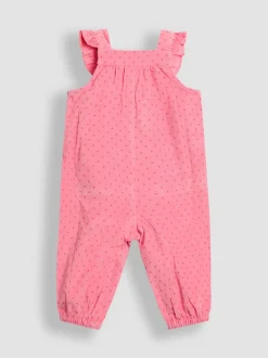 Jojo Maman Bébé Lapin rose - Ensemble salopette et haut en velours côtelé appliqué Discount