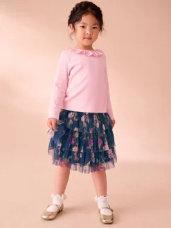 Laura Ashley ensemble haut et jupe côtelé à manches longues Discount