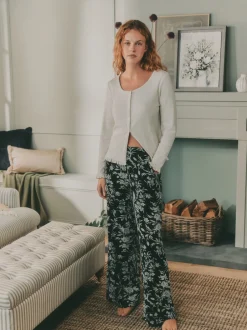 Laura Ashley Pyjama pointelle à manches longues Discount