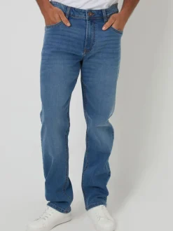 Threadbare - Jean droit stretch Lavage léger Outlet