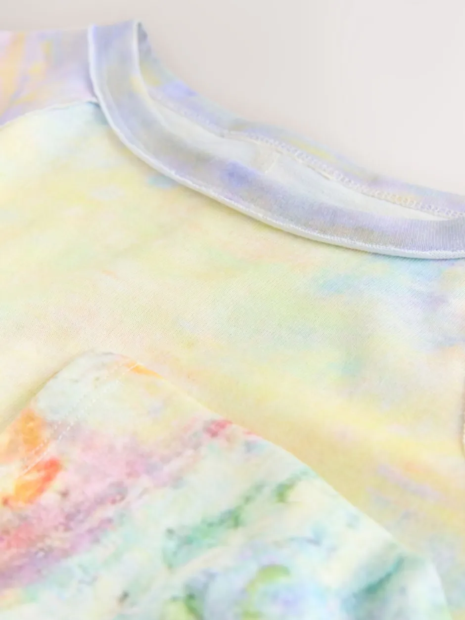 Next Licence graphique Monet - T-shirt à manches longues effet délavé à coutures brut Outlet