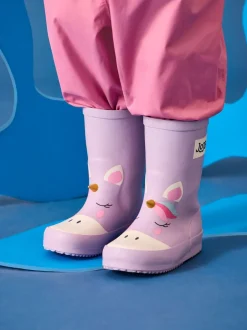Jojo Maman Bébé Licorne lilac - Bottes de pluie imprimées courtes Clearance