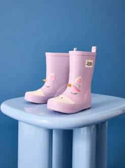 Jojo Maman Bébé Licorne lilac - Bottes de pluie imprimées courtes Clearance