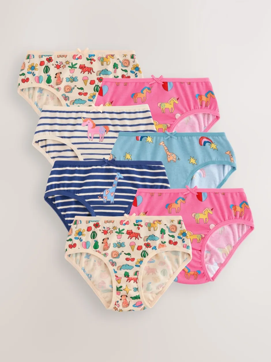 Next - Paquet de slips 7 (1.5-12ans) Licorne rayée Outlet