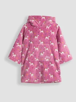 Jojo Maman Bébé Licorne rose - Couverture douillette à capuche Best