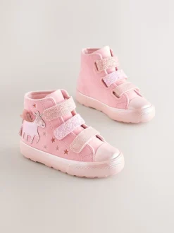 Next Licorne rose - Touch Fastening High Top Trainers (touch Fastening High Top Trainers) Outlet