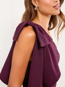 Lipsy Lie-de-vin - Combinaison  asymétrique avec nœud