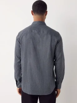 Next Lien noir/or - Chemise à manches longues et imprimés