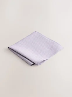 Next - Ensemble cravate et pochette texturées lilas New