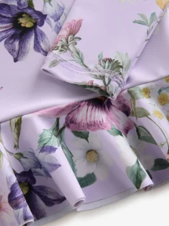 Next Lilas violet à fleurs - Ensemble de natation Sunsafe (3mths-7yrs) Outlet