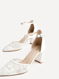 Linzi talons de cour en dentelle florale Essence Discount