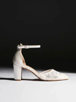 Linzi talons de cour en dentelle florale Essence Discount