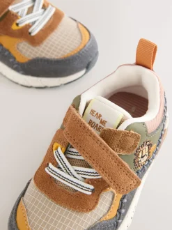 Next - Entraîneurs en dentelle élastique Lion Marron Clearance