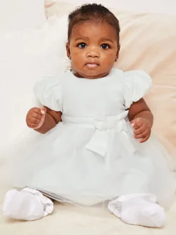 Lipsy Bébé Manche bouffante Occasion Robe (0mths-5yrs) Outlet