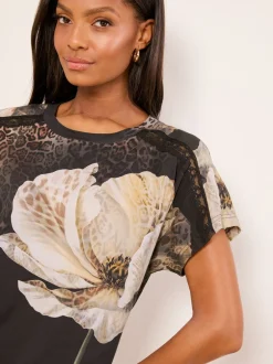 Lipsy pyjama en jersey haut et pantalon à manches courtes Clearance