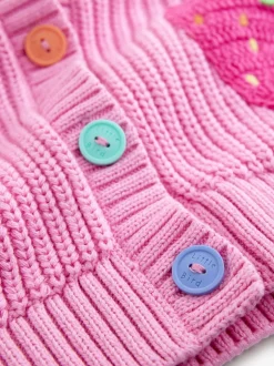 Little Bird by Jools Oliver Cardigan en maille à col en V et fraise Sale