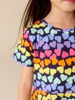 Little Bird by Jools Oliver Robe patineuse en jersey à manches courtes Outlet