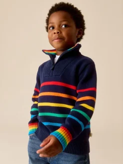 Little Bird by Jools Oliver Pull zippé en maille à manches longues 1/4 New