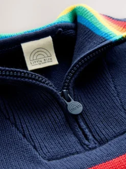 Little Bird by Jools Oliver Pull zippé en maille à manches longues 1/4 New