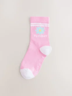 Little Bird by Jools Oliver Lot de 7 paires de chaussettes arc-en-ciel pastel Best