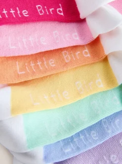 Little Bird by Jools Oliver Lot de 7 paires de chaussettes arc-en-ciel pastel Best