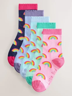 Little Bird by Jools Oliver Arc-en-ciel Chaussettes 5 Lot Discount