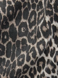 Next Léopard - Jean Jambe large en coton imprimé Hot