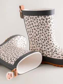 Next Léopard neutre - Bottes de pluie Clearance