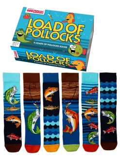 United Odd Socks Lot 3 paires de chaussettes de pêche Pollocks Sale