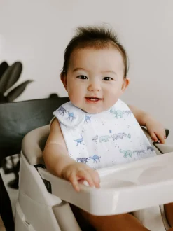 Aden + Anais Lot de 3 bavoirs en mousseline de coton à bouton-pression Outlet