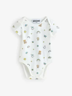 Moschino Lot de 2 bodys à logo bébé avec coffret cadeau Sale