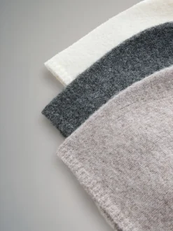 The Set Lot de 3 bonnets en maille fine New