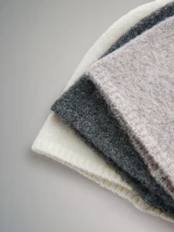 The Set Lot de 3 bonnets en maille fine New