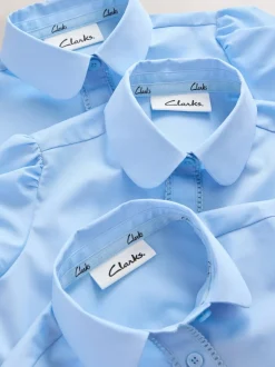 Clarks Lot de 3 chemises d’école à manches courtes fille