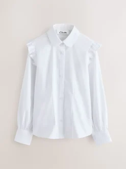 Clarks Lot de 2 chemises d’école à manches longues à volants