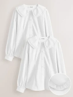 Clarks Lot de 2 chemises d’école à manches longues Outlet