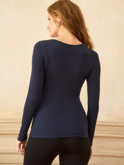 Seraphine Lot de 2 hauts à manches longues en jersey de bambou Grossesse et Allaitement