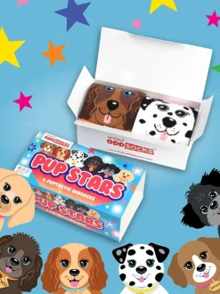 United Odd Socks Lot de 6 paires de chaussettes Pup Stars fille Best