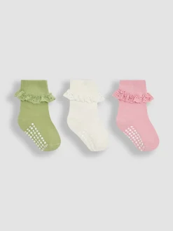 Jojo Maman Bébé Lot de 3 paires de chaussettes à volants Sale