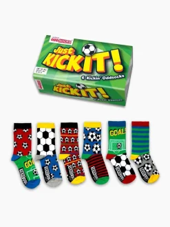 United Odd Socks Lot de 6 paires de Chaussettes Garçons Football Kick New