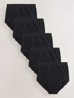 Seraphine Lot de 5 Sous-vêtements Grossesse et postpartum en jersey côtelé de Coton Best