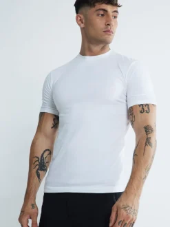 River Island Lot de 3 T-shirts ajustées aux muscles en jersey de coton à col rond Outlet