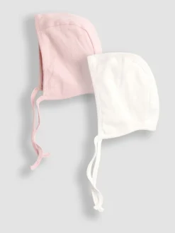 Jojo Maman Bébé Lot de 2bonnets en pointelle Hot