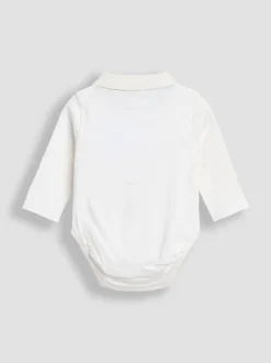 Jojo Maman Bébé Lot de 2polos unis à manches longues Best