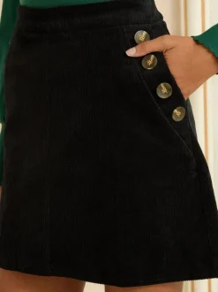 Love & Roses jupe courte en velours côtelé Outlet