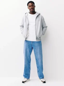 Next - Coupe ample - délavé vintage Denim Jeans Lumière bleue Sale