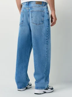 Next - Coupe ample - délavé vintage Denim Jeans Lumière bleue Sale