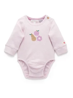 Purebaby Lumière rose - Body appliqué